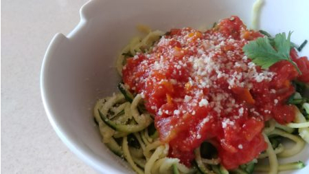 Replace Pasta With This Spicy Sauce with Steamed Zucchini Recipe